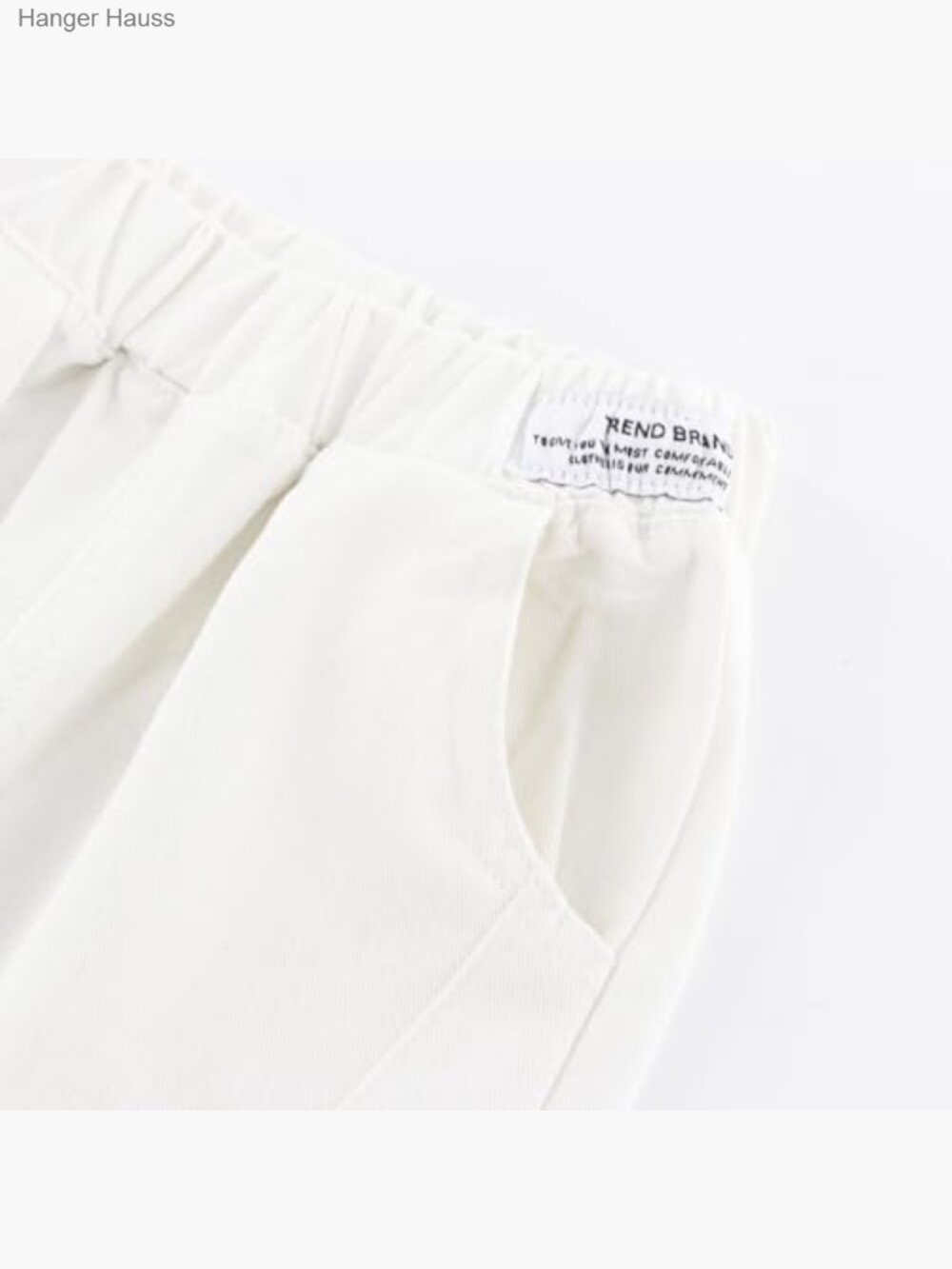 Boys Pull On Pants Solid Mid Rise Tapered Leg Spring Fall Cotton Blend - Picture 3 of 6